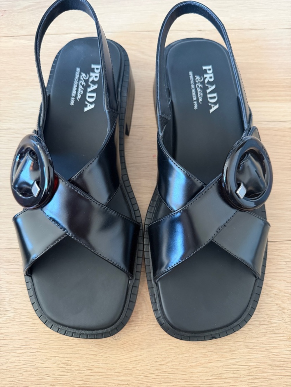 Prada Re-edition (1996) Buckle Sandals - Picture 5 of 9